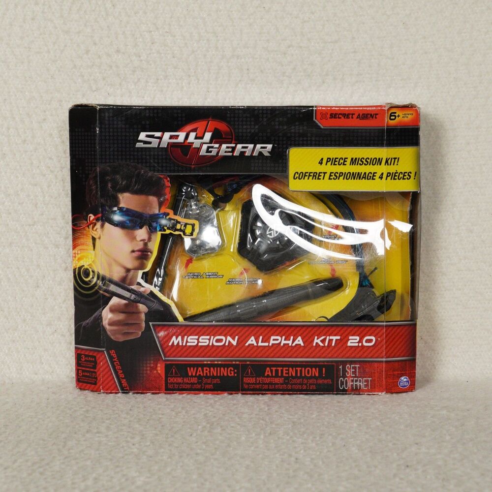 Spy Gear Mission Alpha Kit 2.0 Toy Set 4-Piece Ages 6 and Up Sealed Circa 2015
